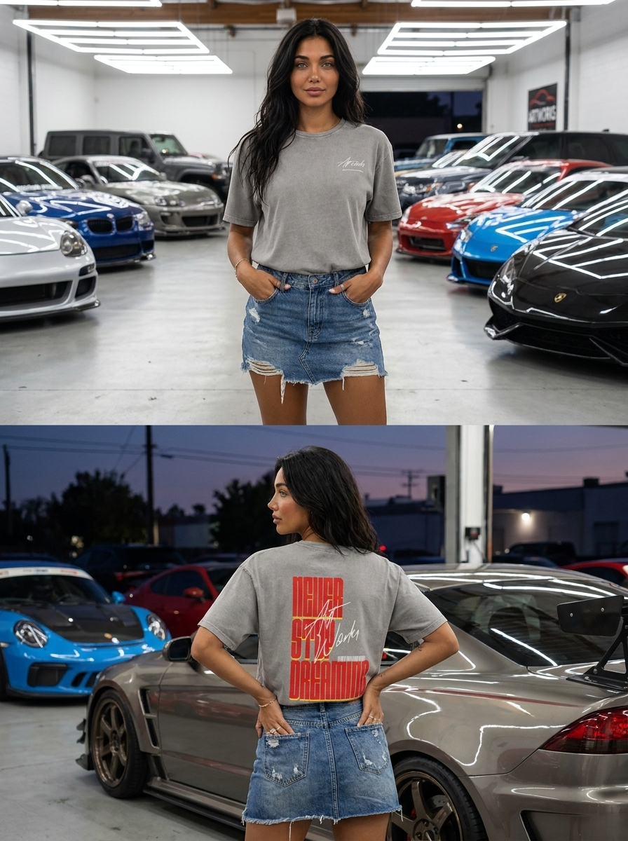 AYTWorkz // NEVER STOP DREAMING OVERSIZED TEE